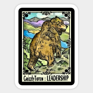 Grizzled Totem Leadership Sticker